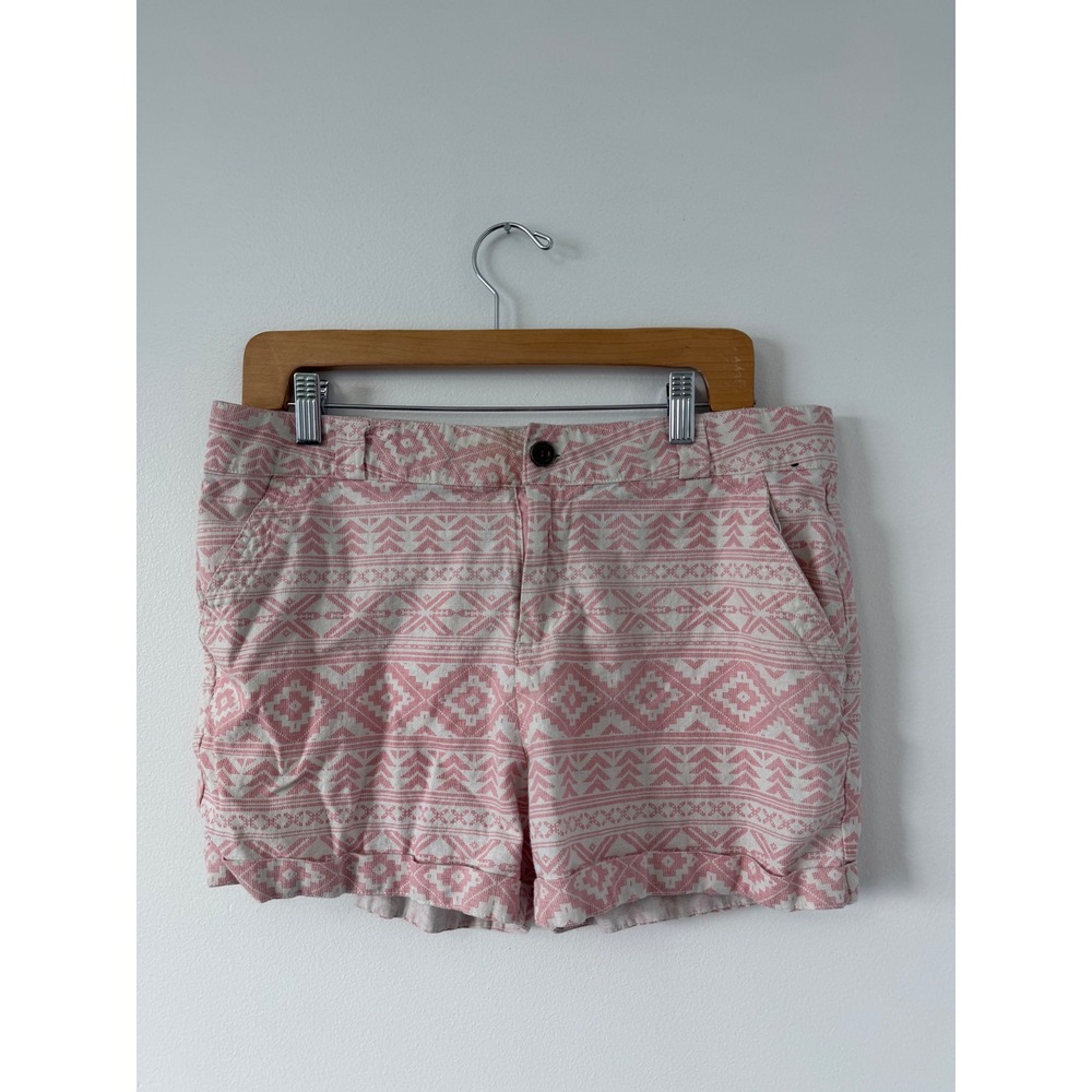 Atmosphere Women's Raspberry Aztec Print Shorts –Size US 12 Good Used Condition